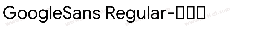 GoogleSans Regular字体转换